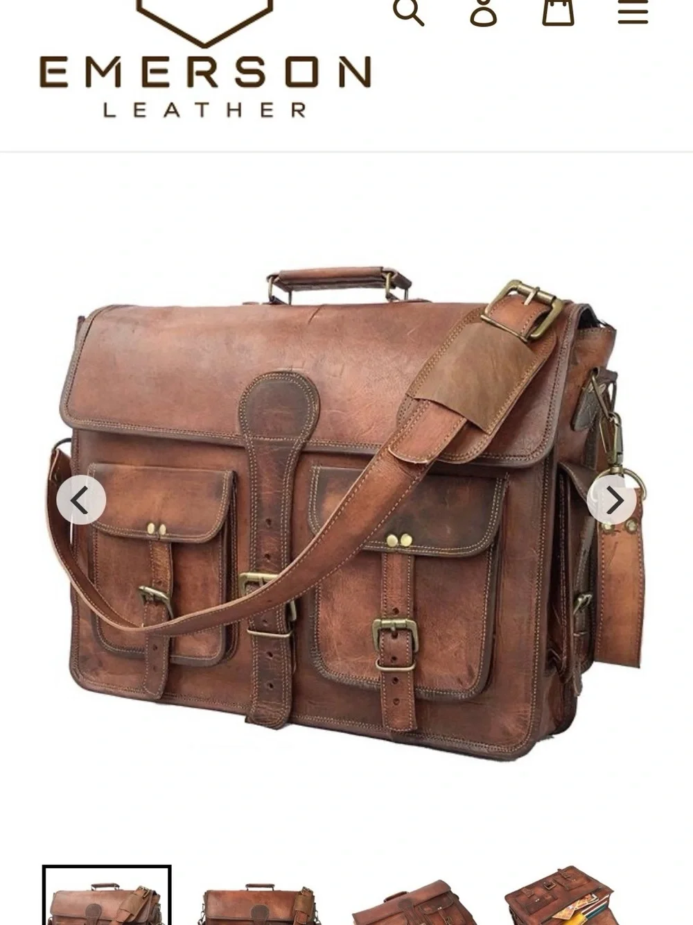 Brown Leather Convertible Backpack-Satchel. Like new